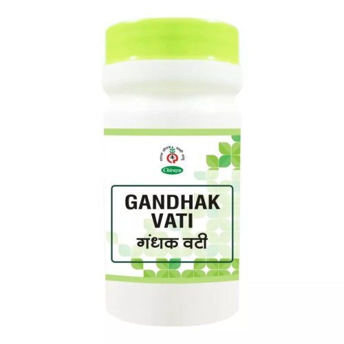 Chirayu Pharmaceuticals Gandhak Vati (40 Tablets)
