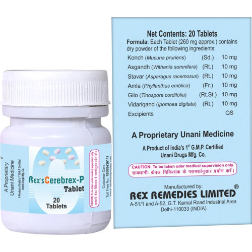 Rex Cerebrex-P- Tablet (20 Tablets)