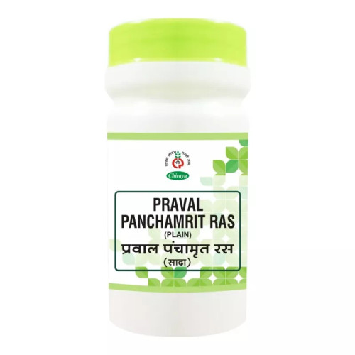 Chirayu Pharmaceuticals Praval Panchamrit Ras (Plain) (20 Tablets)