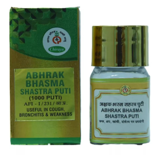 Chirayu Pharmaceuticals Abhrak Bhasma Shatputi (1000 Puti) (1g)