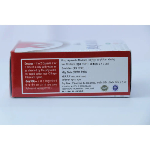 Chirayu Pharmaceuticals Piles Care  Capsules (90cap)
