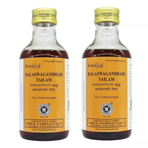 Kottakkal Balaswagandhadi Tailam (200ml, Pack of 2)