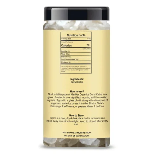 Manhar Organics Raw Gond Katira (150g)