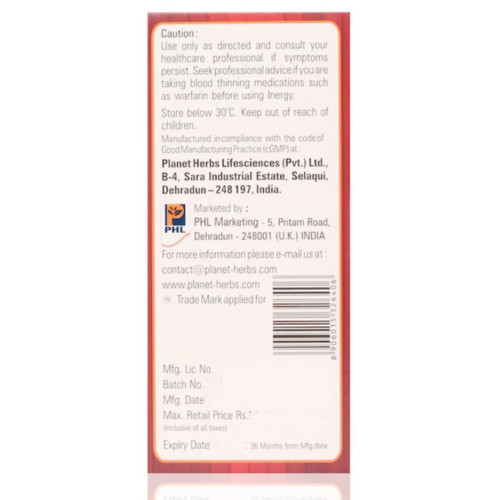 Planet Herbs Inergy  Tablets (30 Tablets)