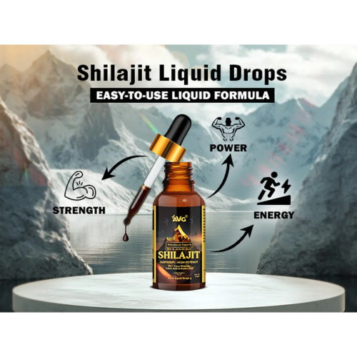 AVG Himalayan Shilajit Resin Semi Liquid Drops (20g)
