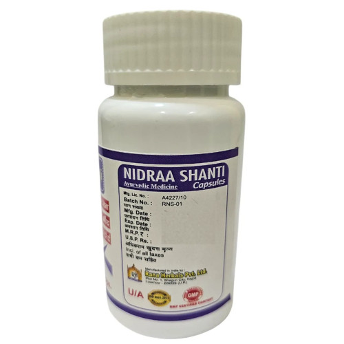 Rana Herbals Nidraa Shanti  Capsules (60cap)
