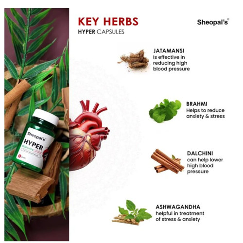 Sheopals Hyper + Herb 69 Vibe Booster  Capsules (Each 60Cap) (1Pack)