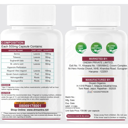 Dr Mantra Alcoclear  Capsules (30cap)