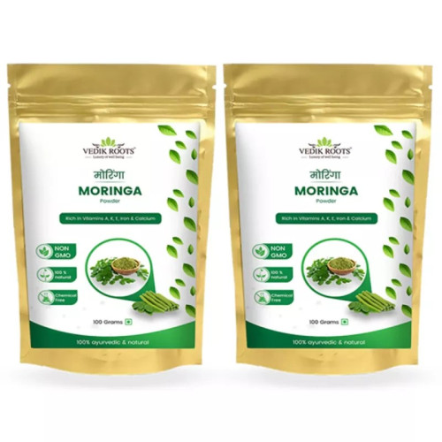 Vedikroots Moringa Powder (100g, Pack of 2)