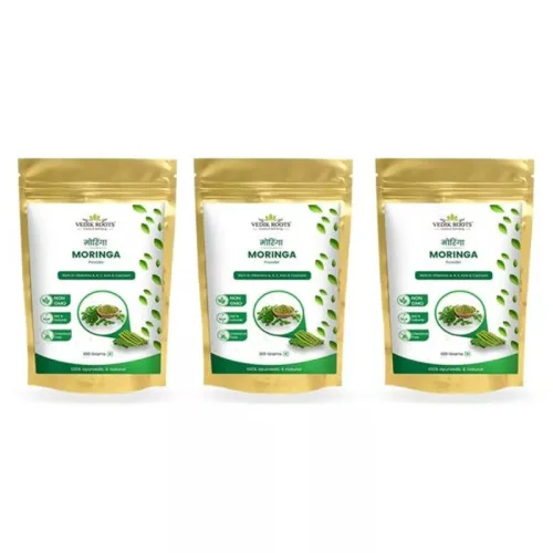 Vedikroots Moringa Powder (100g, Pack of 3)