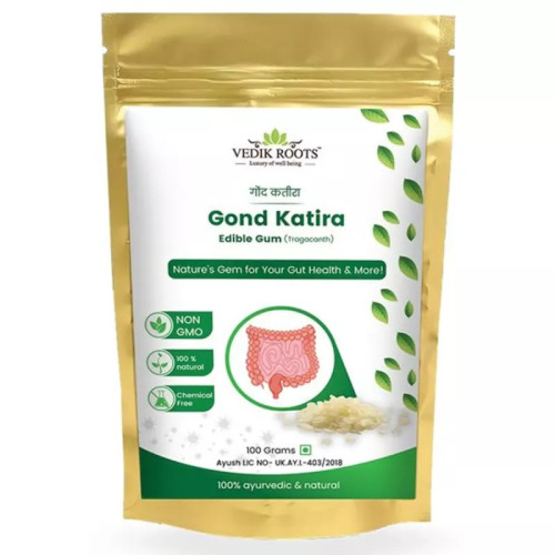 Vedikroots Gond Katira Edible Gum (Tragacanth) (100g)