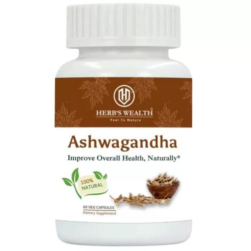 Herbs Wealth Ashwagandha  Capsules (60cap)