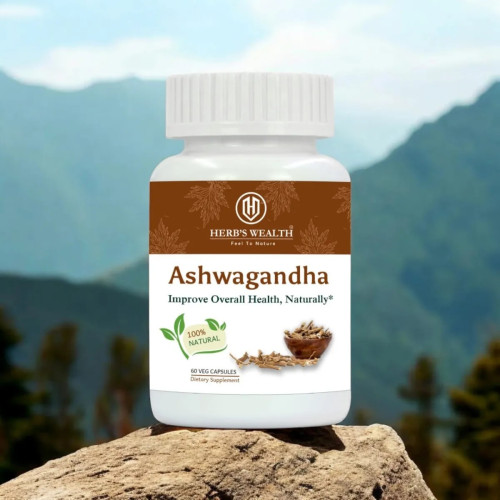 Herbs Wealth Ashwagandha  Capsules (60cap)
