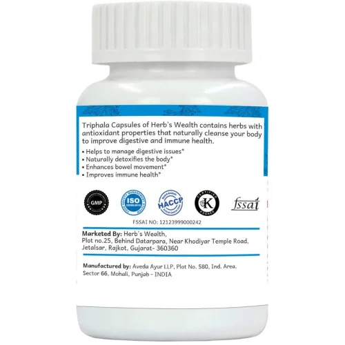 Herbs Wealth Triphala  Capsules (60cap)