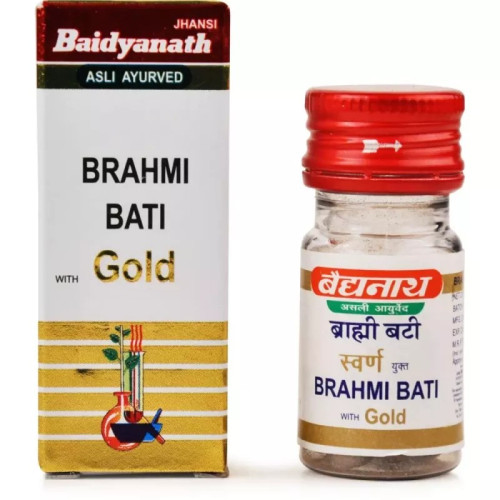 Baidyanath Brahmi Vati (Swarna Moti Kesar Yukta) (5 Tablets)