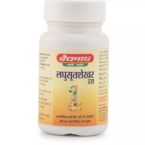 Baidyanath Laghu Sutshekhar  Tablets (50 Tablets)