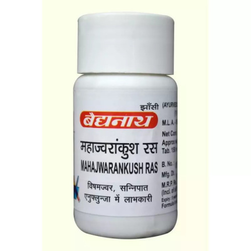 Baidyanath Mahajwarankush Ras (40 Tablets)