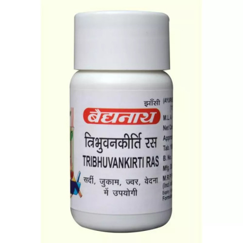 Baidyanath Tribhuvan Kirti Ras (40 Tablets)