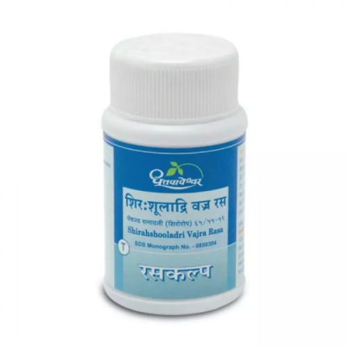 Dhootapapeshwar Shirahshooladri Vajra Ras (500 Tablets)