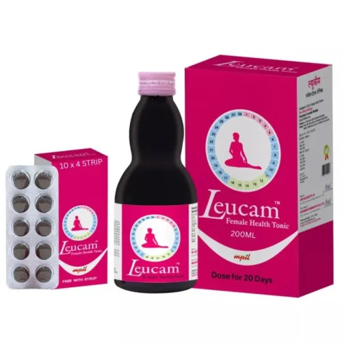 Mpil Leucam Female Health Combipack (200ml + 40  Tablet) (1Pack)