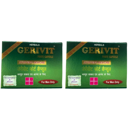 Herbals Gerivit Forte  Capsulesule (10cap, Pack of 2)