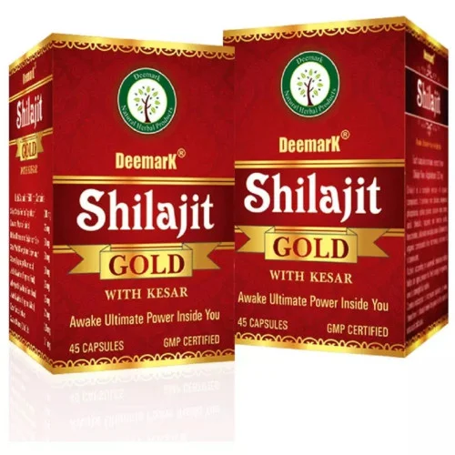 Deemark Shilajit Gold With Kesar  Capsules (45 Capsules)