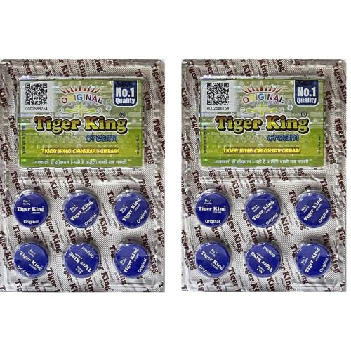 Tiger King Cream For Men (Each 2g) (6pcs, Pack of 2)