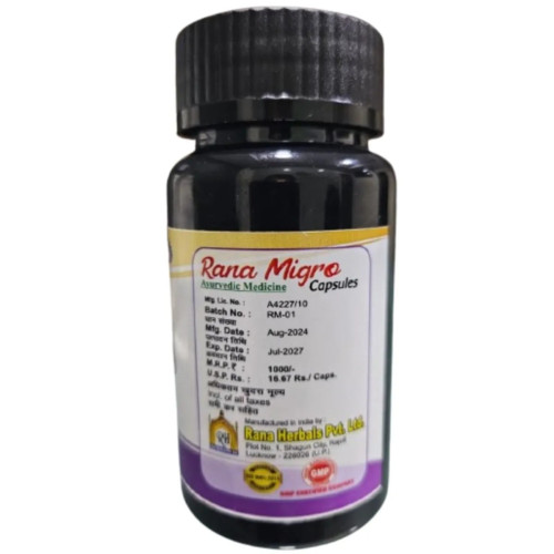 Rana Herbals Rana Migro  Capsules (60cap)