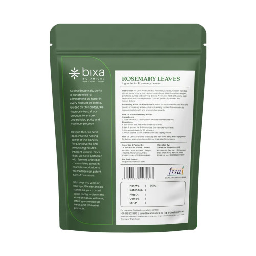 Bixa Botanical Rosemary Leaves (200g)
