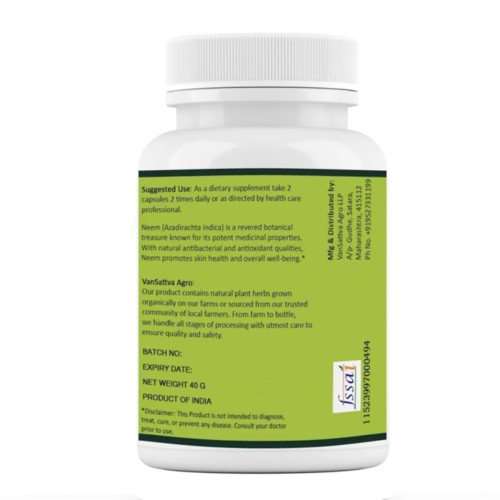 Vansattva Neem  Capsules (60cap)