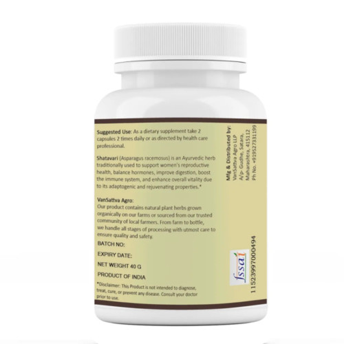 Vansattva Shatavari  Capsules (60cap)