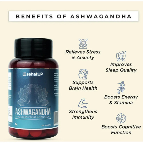 SehatUP Tadalafil  Tablets Ip (10mg) + Shilajit Gold Resin + Ashwagandha  Tablets (4 Tablets + 20g + 60 Tablets) (1Pack)