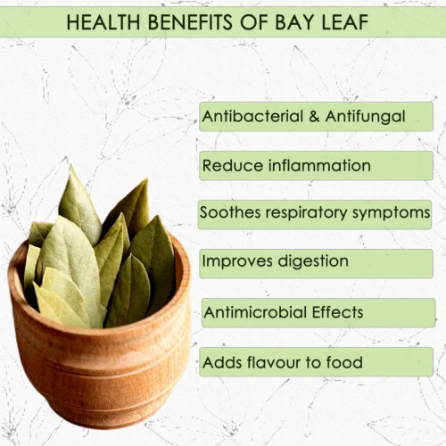 Hillpure Organic Bay Leaf (Tej Patta) (100g, Pack of 2)