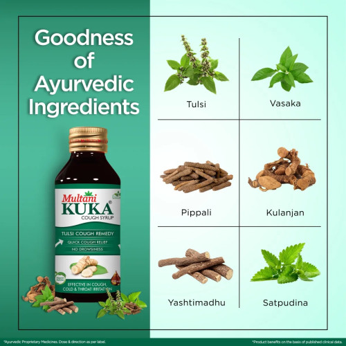 Multani Kuka Tulsi Cough Syrup (200ml)