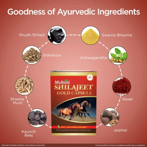Multani Shilajeet Gold  Capsulesule (10cap)