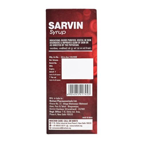 Multani Sarvin Syrup (200ml)