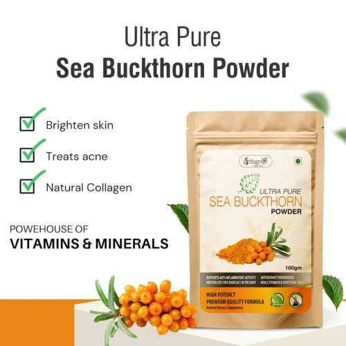Vringra Ultra Pure Sea Buckthorn Powder (100g)