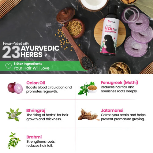 Girlyveda Just Ayurvedic Hair Oil (100ml)