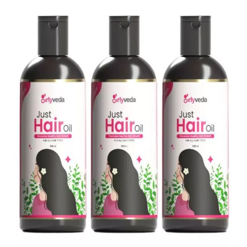 Girlyveda Just Ayurvedic Hair Oil (100ml, Pack of 3)