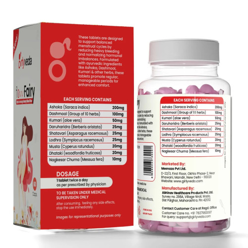 Girlyveda Flow Fairy  Tablets (60 Tablets)
