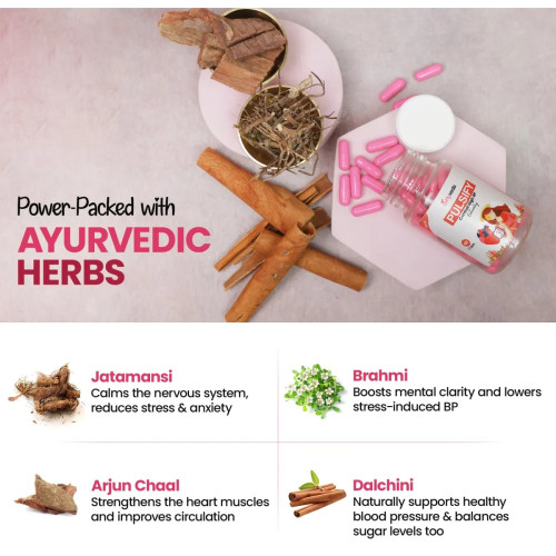 Girlyveda Pulsify  Capsules + Just Hair Oil (60cap + 100ml Oil) (1Pack)