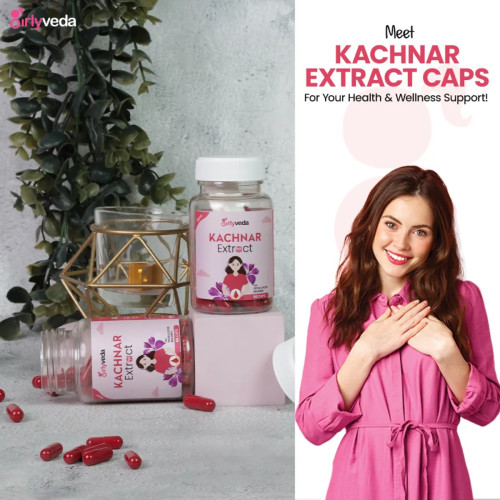 Girlyveda B Growth  Capsules + Kachnar Extract  Capsules (Each 60Cap) (1Pack)