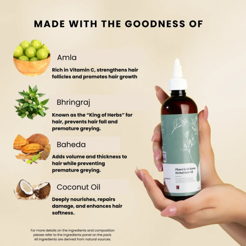 Planet Herbs Planet Kesh Ratna Herbal Hair Oil (200ml)