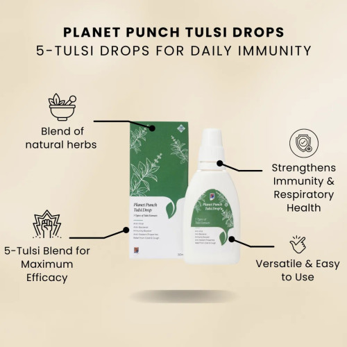 Planet Herbs Planet Punch Tulsi Drops (30ml)