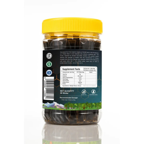 Jades Naturals Himalayan Shilajit Kesar Honey Sticks (30pcs)