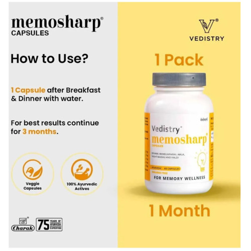 Vedistry Memosharp  Capsules (60cap)