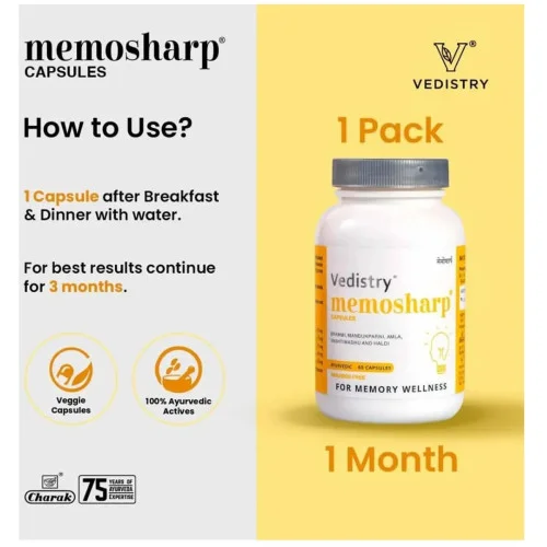 Vedistry Memosharp  Capsules (60cap)