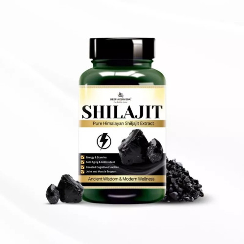 Deep Ayurveda Shilajit Vegan  Capsules Boosts Energy (60cap)