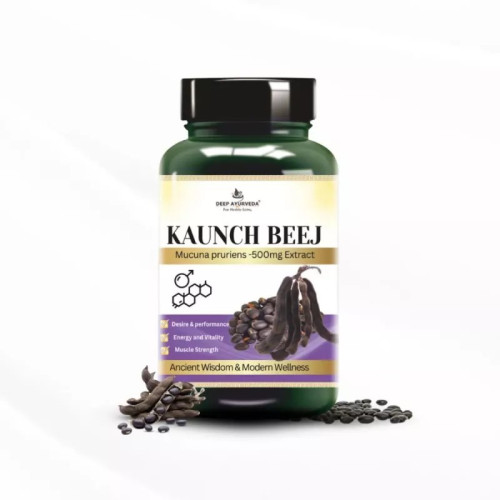 Deep Ayurveda Kaunch Beej  Capsules (60cap)