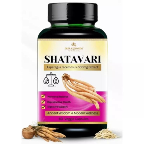 Deep Ayurveda Shatavari Vegan  Capsules Support Women'S Health (60cap)